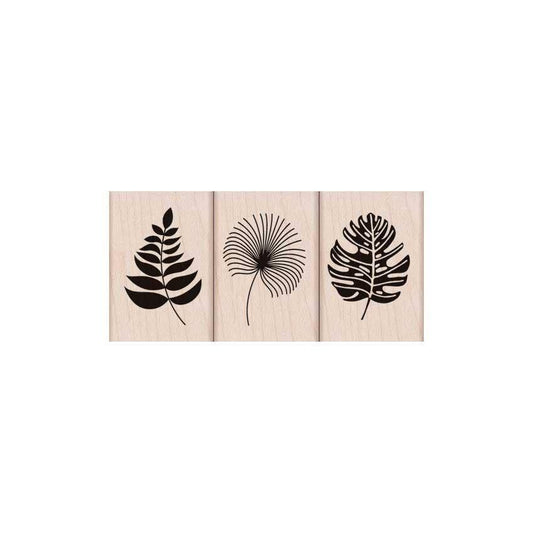 Tropical Leaves Rubber Stamp Set