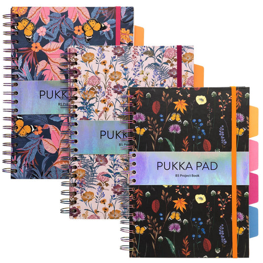Bloom B5 Hardcover Project Book-Assorted 3-pack