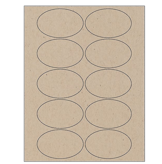 Oval Printable Labels