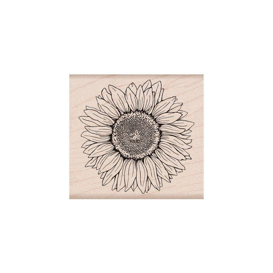 Hero Florals Sunflower Handmade Rubber Stamp