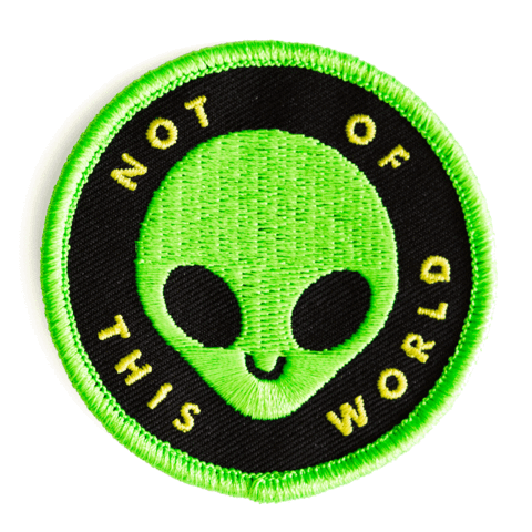 Not Of This World Embroidered Iron-On Patch