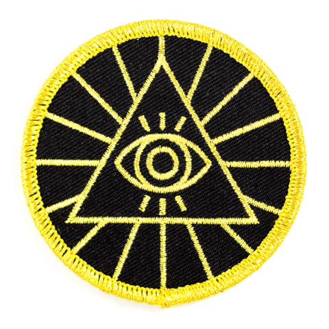 Illuminati Embroidered Iron-On Patch