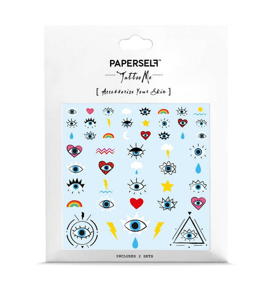 Not So Evil Eyes Temporary Tattoos Stickers