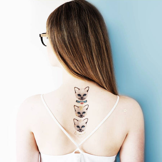 Meow Temporary Tattoos Stickers