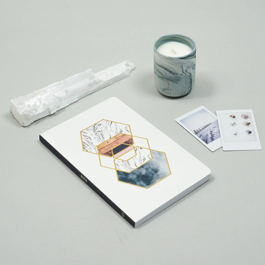 Gold Hexes Layflat Journal