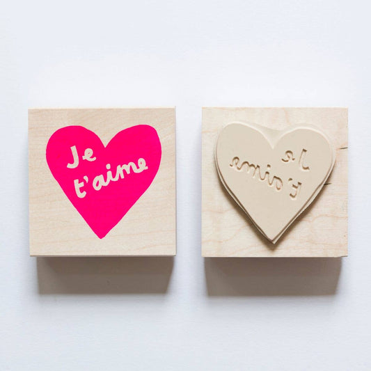 Heart Je T'aime Individual Stamp