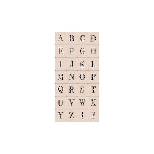 Hero Arts Uppercase Elegant Letter Set Wood Stamps