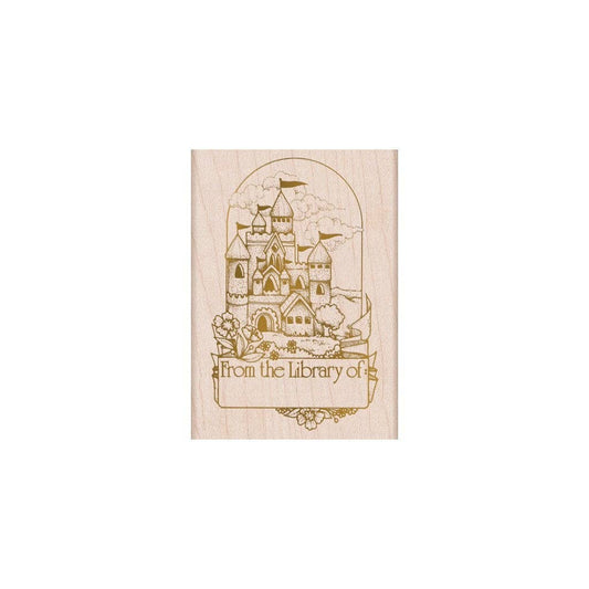Hero Arts From the Vault Castle Book Plate Wood Stamps