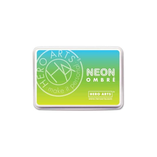 Hero Arts Neon Chartreuse to Blue Ombré Ink Pad
