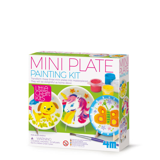 4M Mini Plate Painting Kit, Create 3 Plates