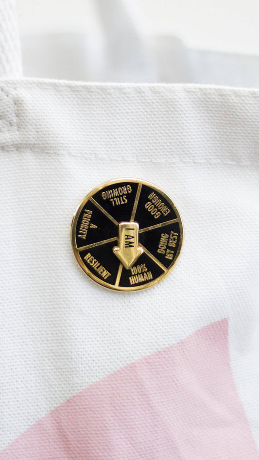 I Am Doing My Best Interactive Spinner Enamel Pin, Gift