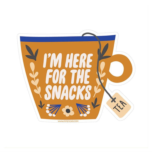 I'm Here For The Snacks Vinyl Sticker