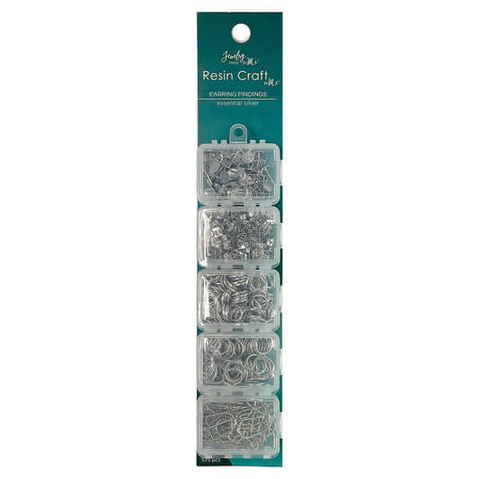 Silver Essential Earring Findings Kit, 575pcs