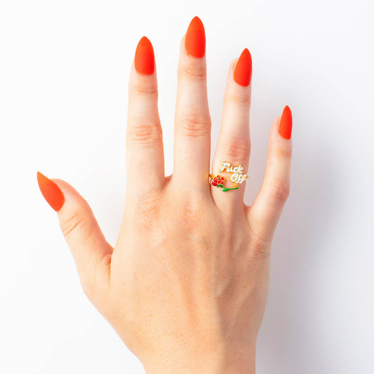 F*ck Off Adjustable Ring - Swear Word Jewelry