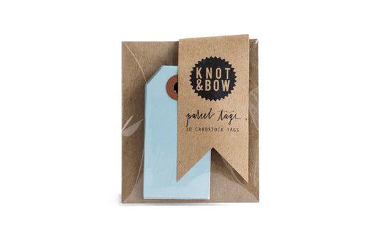 Light Blue Parcel Tags