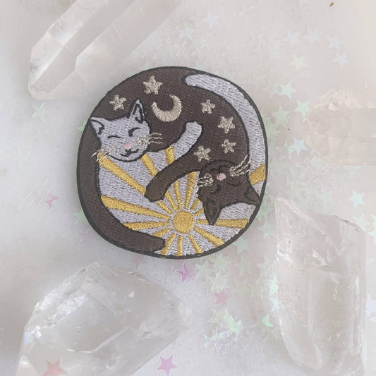 Yin Yang - Sun & Moon Cuddly Cats Patch