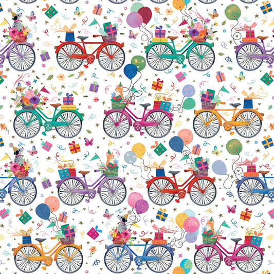 Birthday Bicycles - Wrap - Rolls