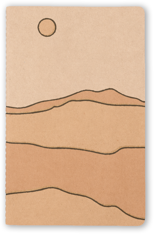 Sandscape Kraft Layflat Notebook