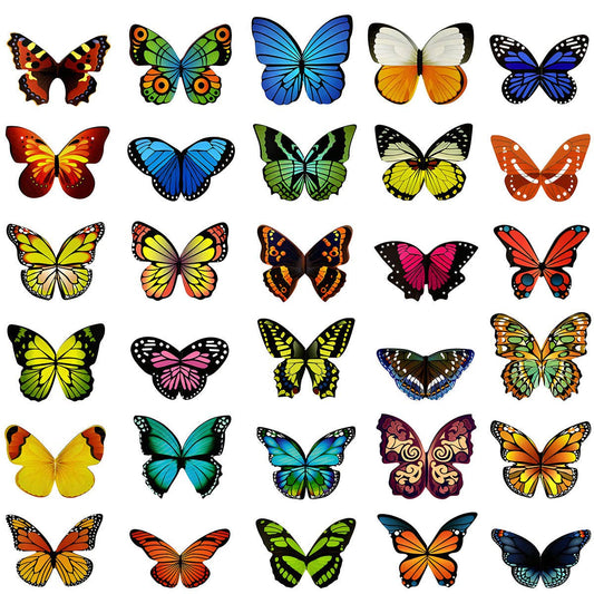 Wrapables Magnetic Butterfly Bookmarks,  (Set of 30)