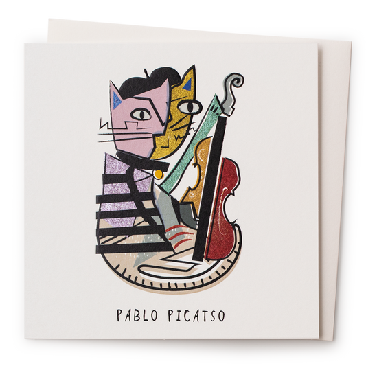 Pablo Picatso - 6x6 Pablo Picasso Cat Art Card