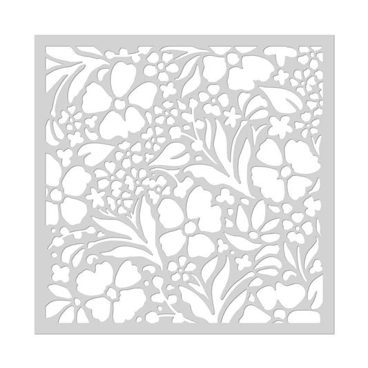 SA267 Floral Garden Stencil