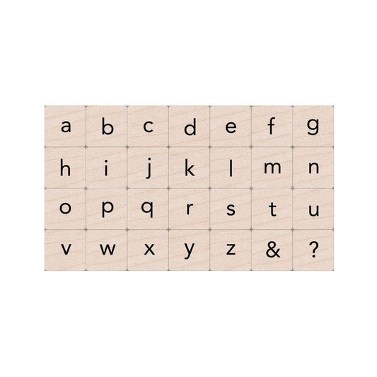 Hero Arts Essential Letters Wood Ink 'n Stamp Set