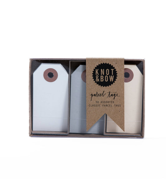 Neutral Parcel Tags Trio