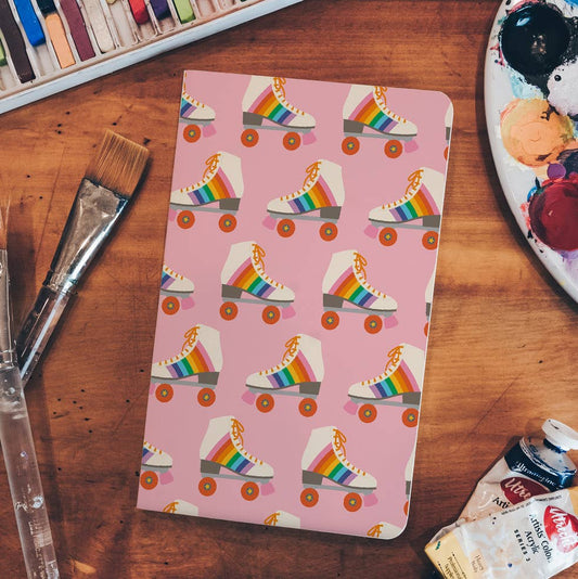 Rollerskates Layflat Notebook