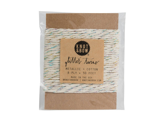 Prism Natural Glitter Twine Card