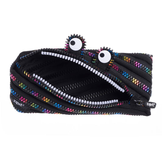 ZIPIT Monster Pencil Case, Black Gift Pouch for Kids