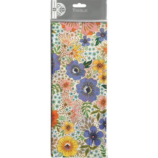 Tissue - Printed - Golden Floral