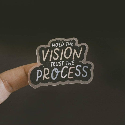 Trust the Vision Matte Sticker, Motivational. Stationery