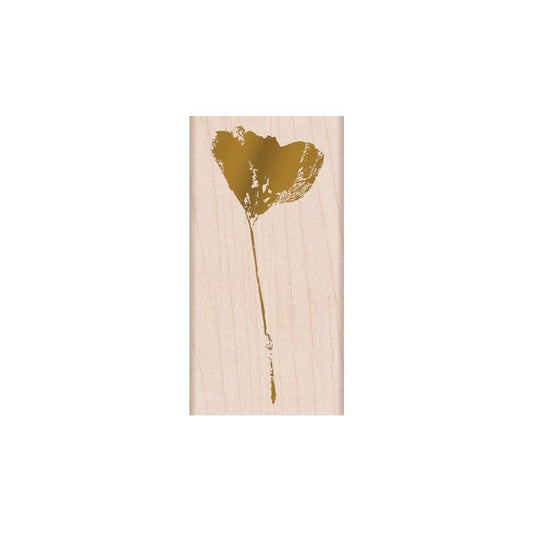 Real Poppy Handmade Rubber Stamp