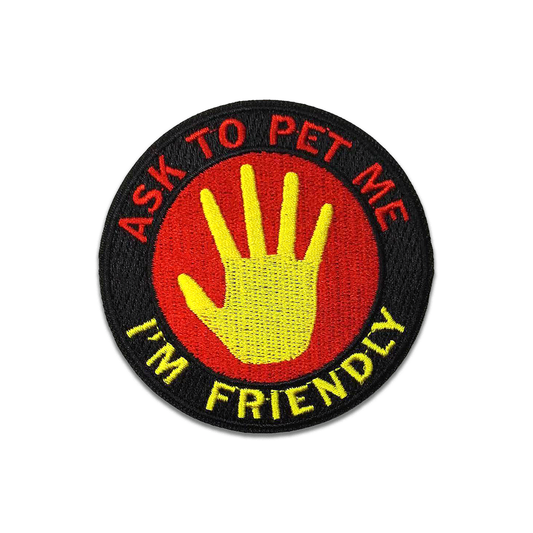 Ask To Pet Me Embroidered Patch