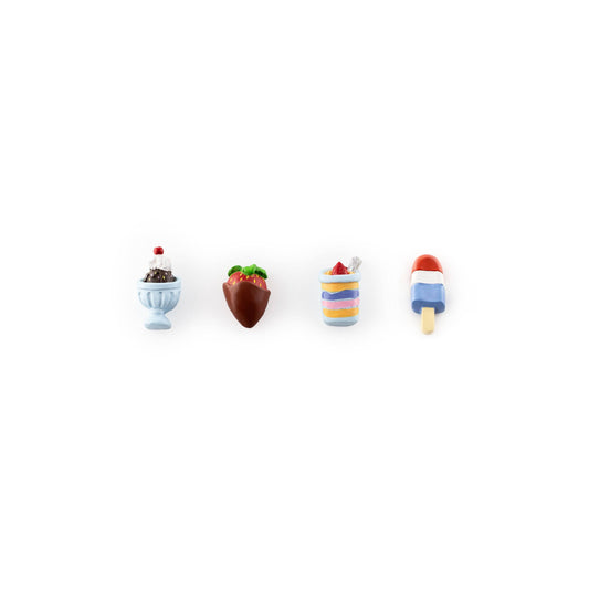 Colorful dessert magnets