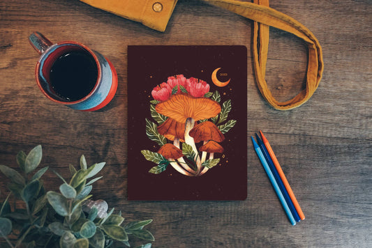 2023 Planner Midnight Mushroom Layflat Medium Preorder