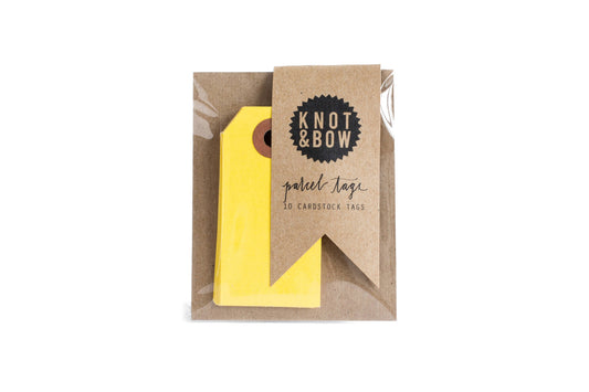 Yellow Parcel Tags