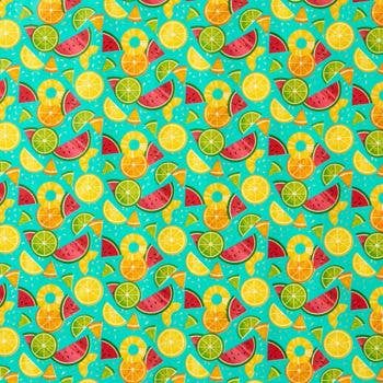 Mixed Fruit Stone Wrapping Paper