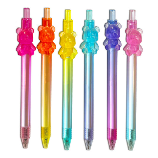 Gummy Bear Color Gel Pen - 6 pc Set