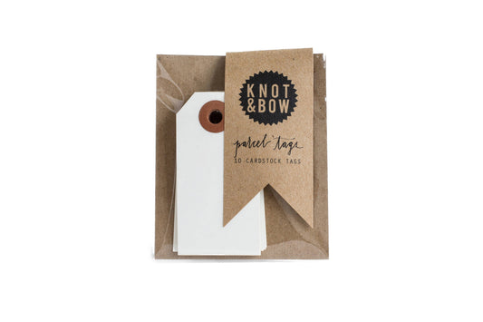 White Parcel Tags