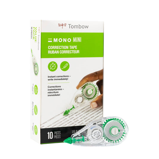 MONO Correction Tape, Mini, 10- Pack