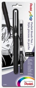 Brush Pen With Refills 1 Pen  2 Refills Carded