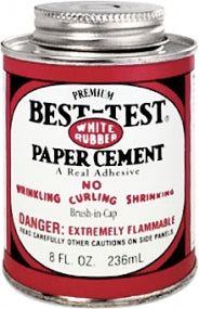 Rubber Cement, 8oz,w/ Brush (48)