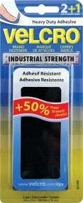 Velcro 4x2 Strips Black 2/ PK