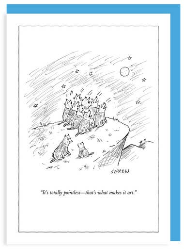 (V) TOTALLY POINTLESS - 5 x 7 NEW YORKER CARD