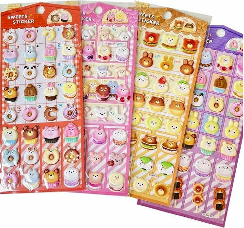 Sweets Puffy Stickers (assorted)