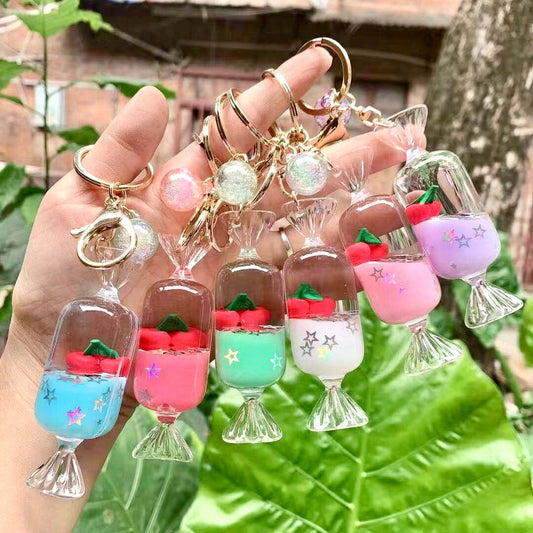 Cherry Candy Floaty Key Charm 