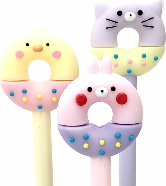 22371 Donut Buddies Gel Pen-0.5Mm Ultra Fine Black Gel Ink.