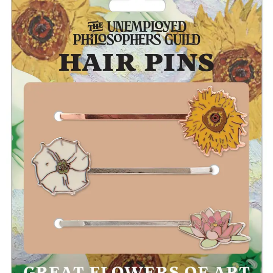GREAT FLOWERS OF ART HAIR PINS