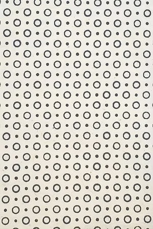 LOKTA BUBBLY DOTS GREY ON NAT 19.5X29.5